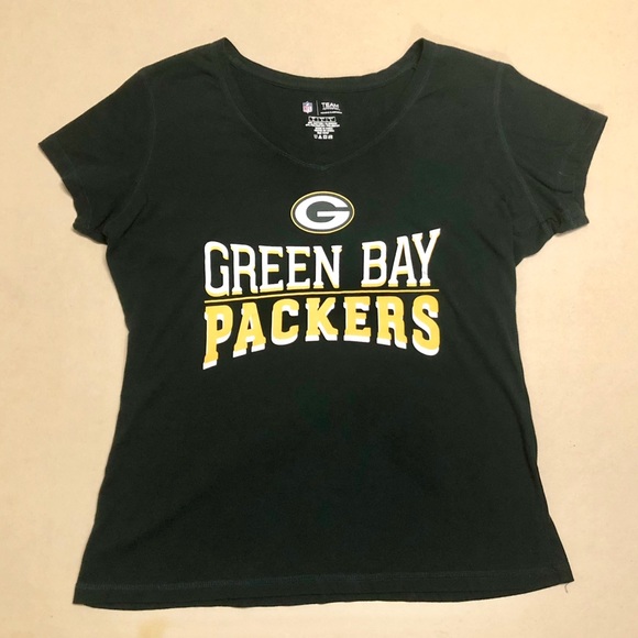 Green Bay Packers - NFL Women’s V-neck Tee 🏈 - Picture 1 of 4